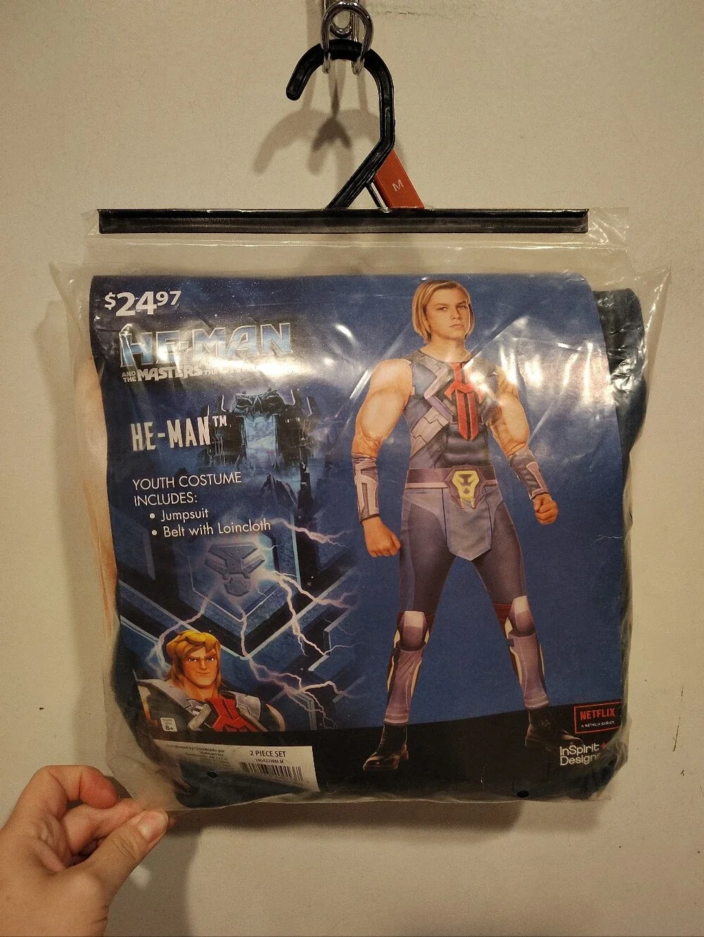New He-Man Masters Of The Universe Costume Boys Medium 8-10 InSpirit Halloween